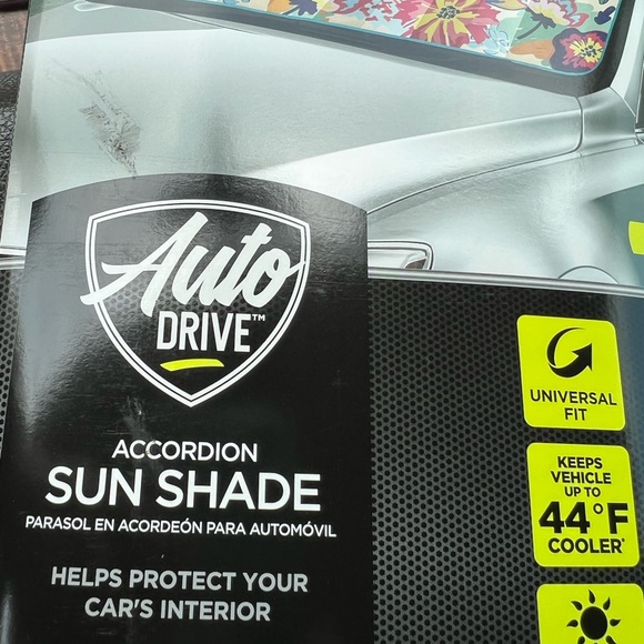 Floral pattern Windshield Shade, UV Protection Visor universal van life - Picture 8 of 8